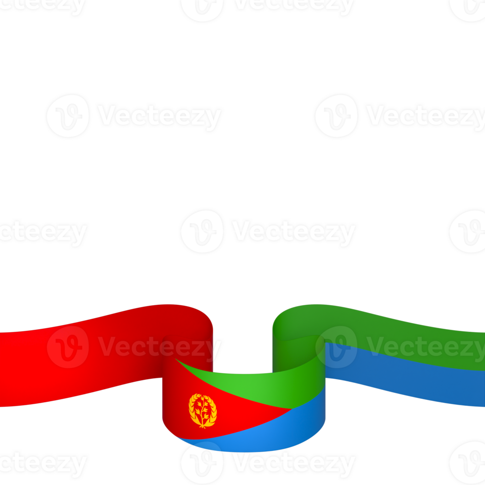 Eritrea flag element design national independence day banner ribbon png