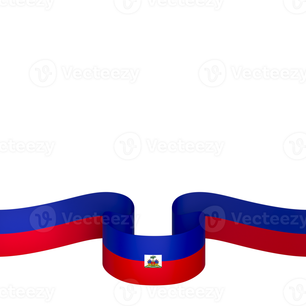 Haiti flag element design national independence day banner ribbon png