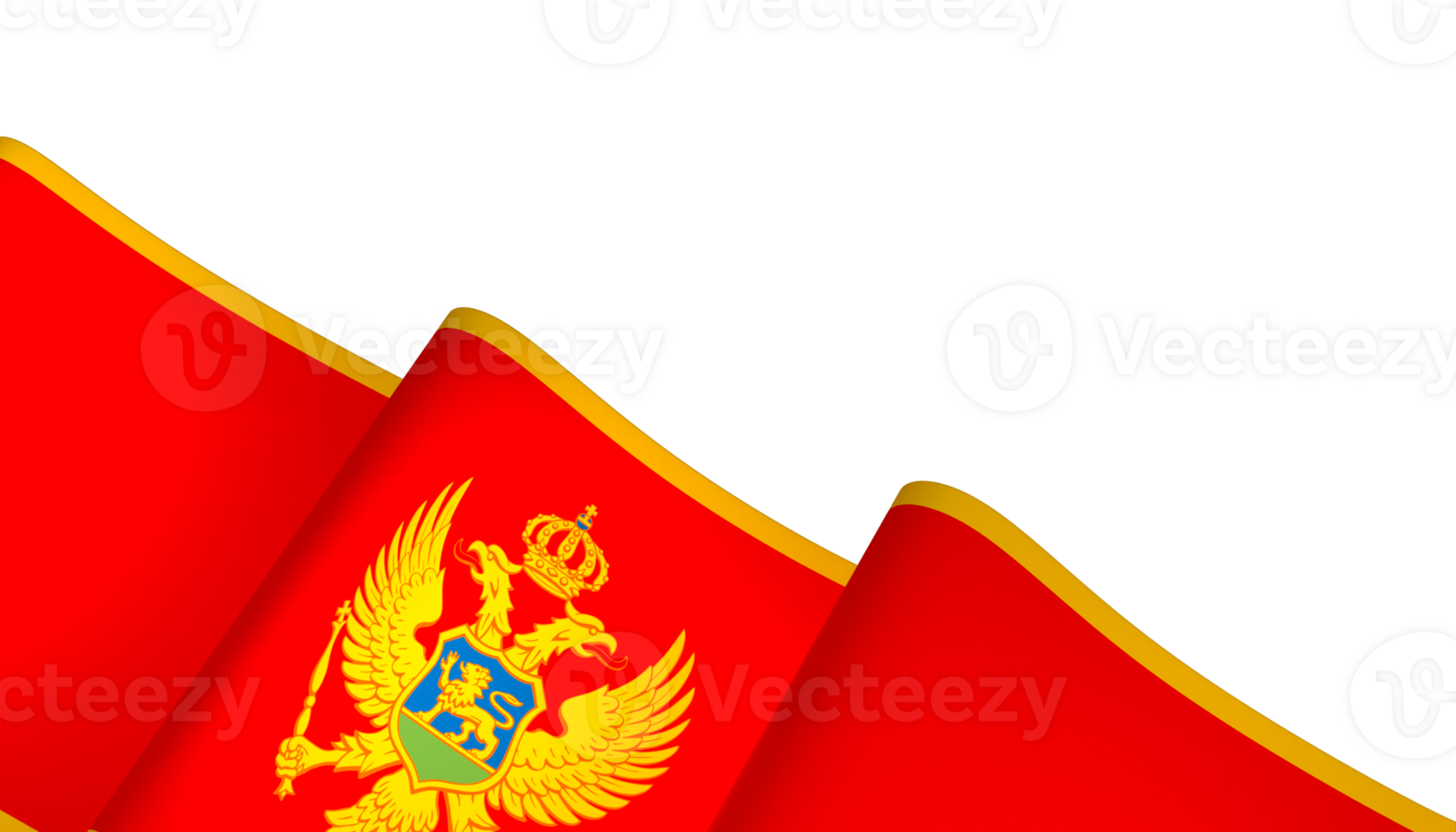 Montenegro flag element design national independence day banner ribbon png