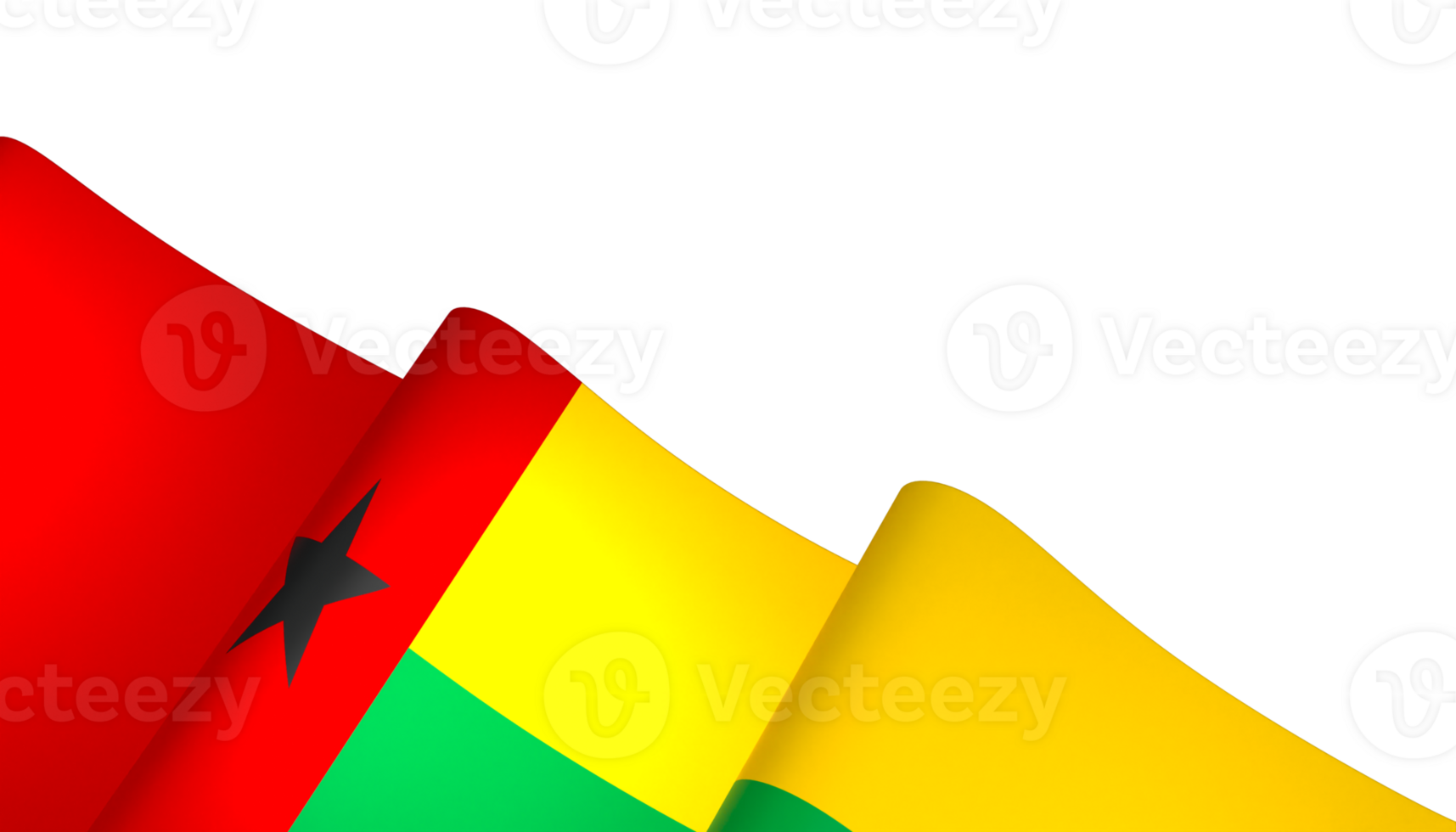 Guinea Bissau flag element design national independence day banner ribbon png