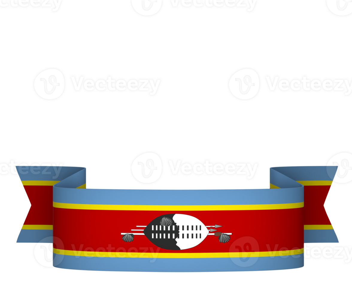 Eswatini flag element design national independence day banner ribbon png