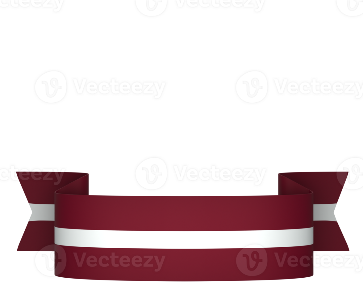 Latvia flag element design national independence day banner ribbon png