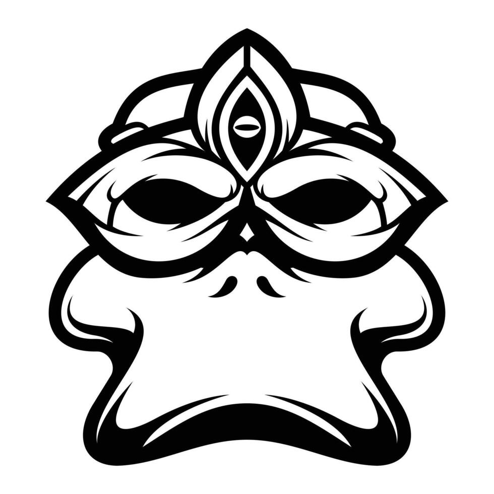 Duck Masked Outline vector