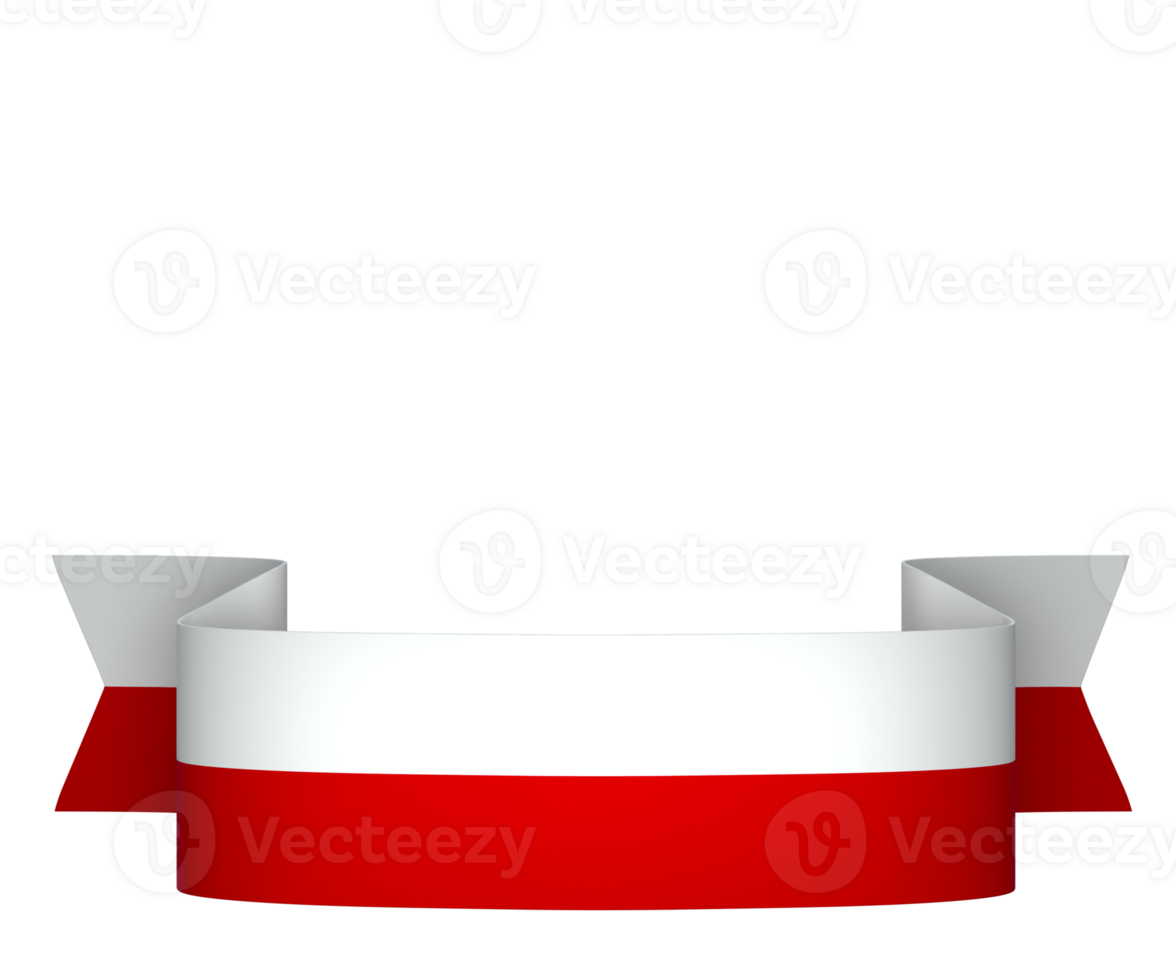 Poland flag element design national independence day banner ribbon png