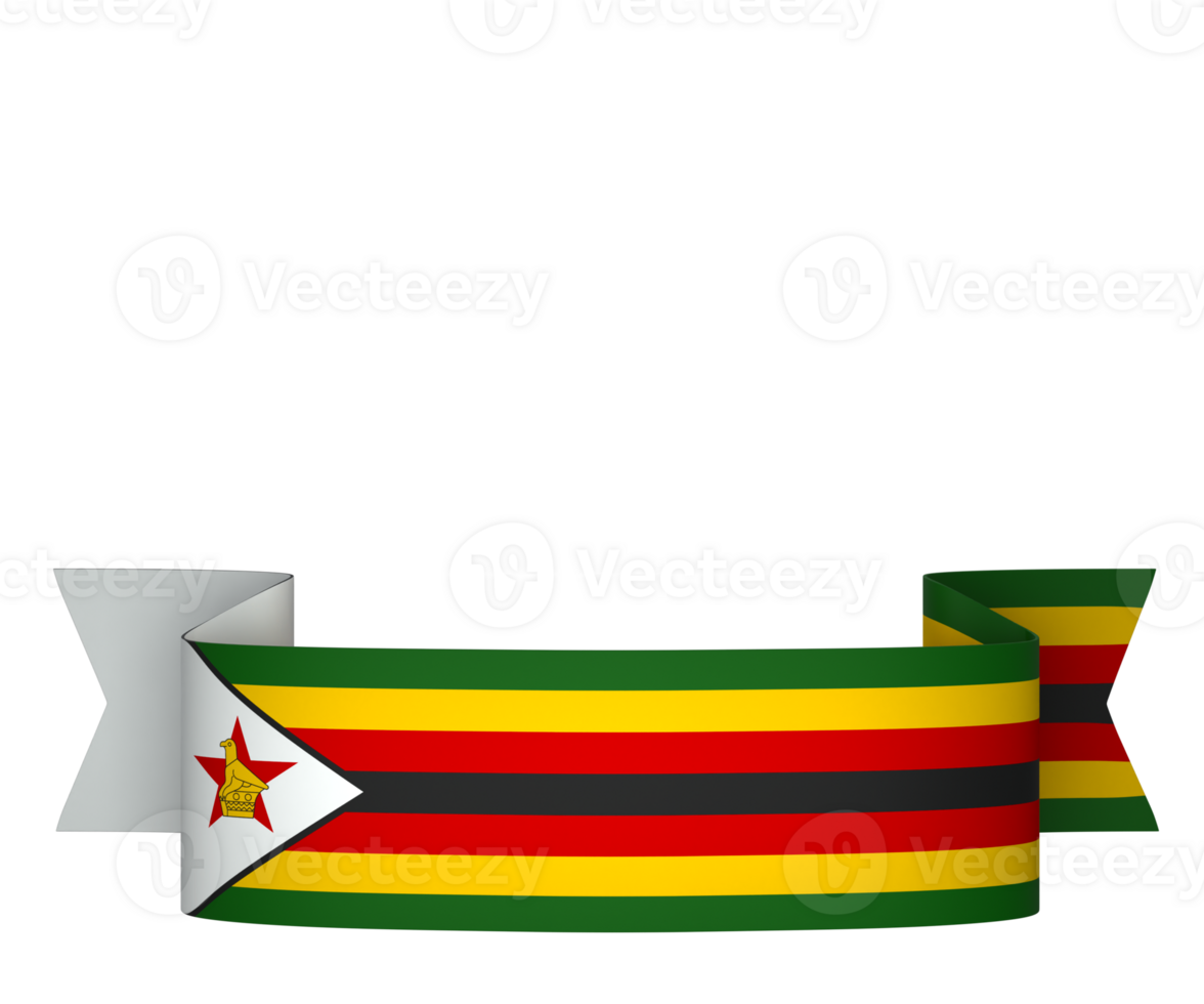 zimbabwe flagga element design nationell oberoende dag baner band png