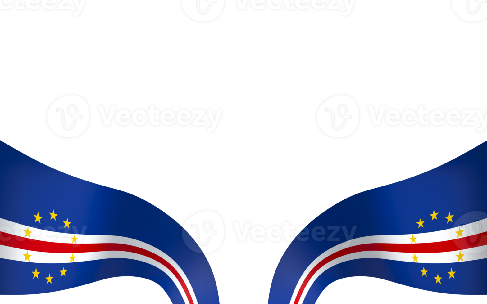Cabo Verde flag element design national independence day banner ribbon png