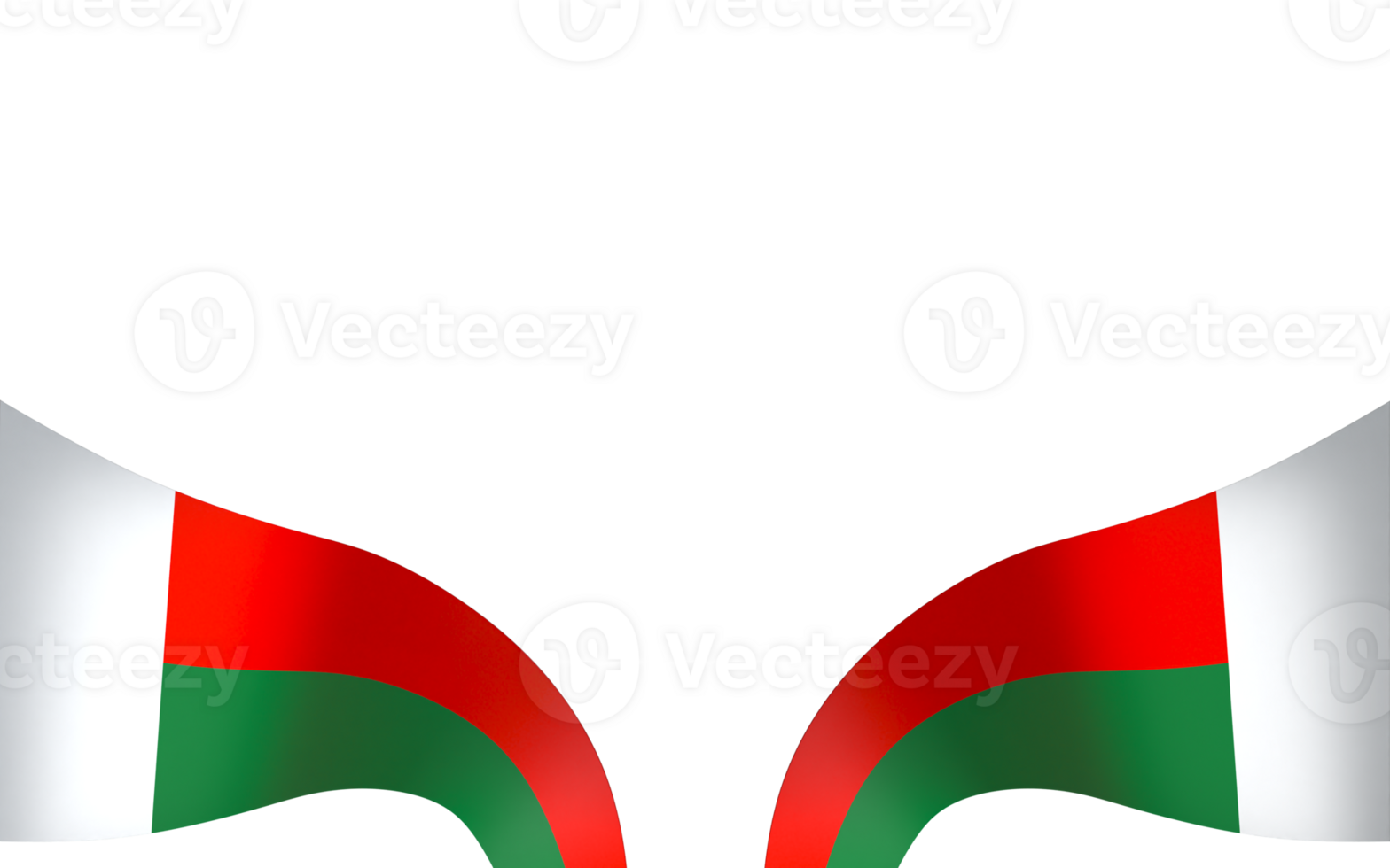 Madagascar flag element design national independence day banner ribbon png