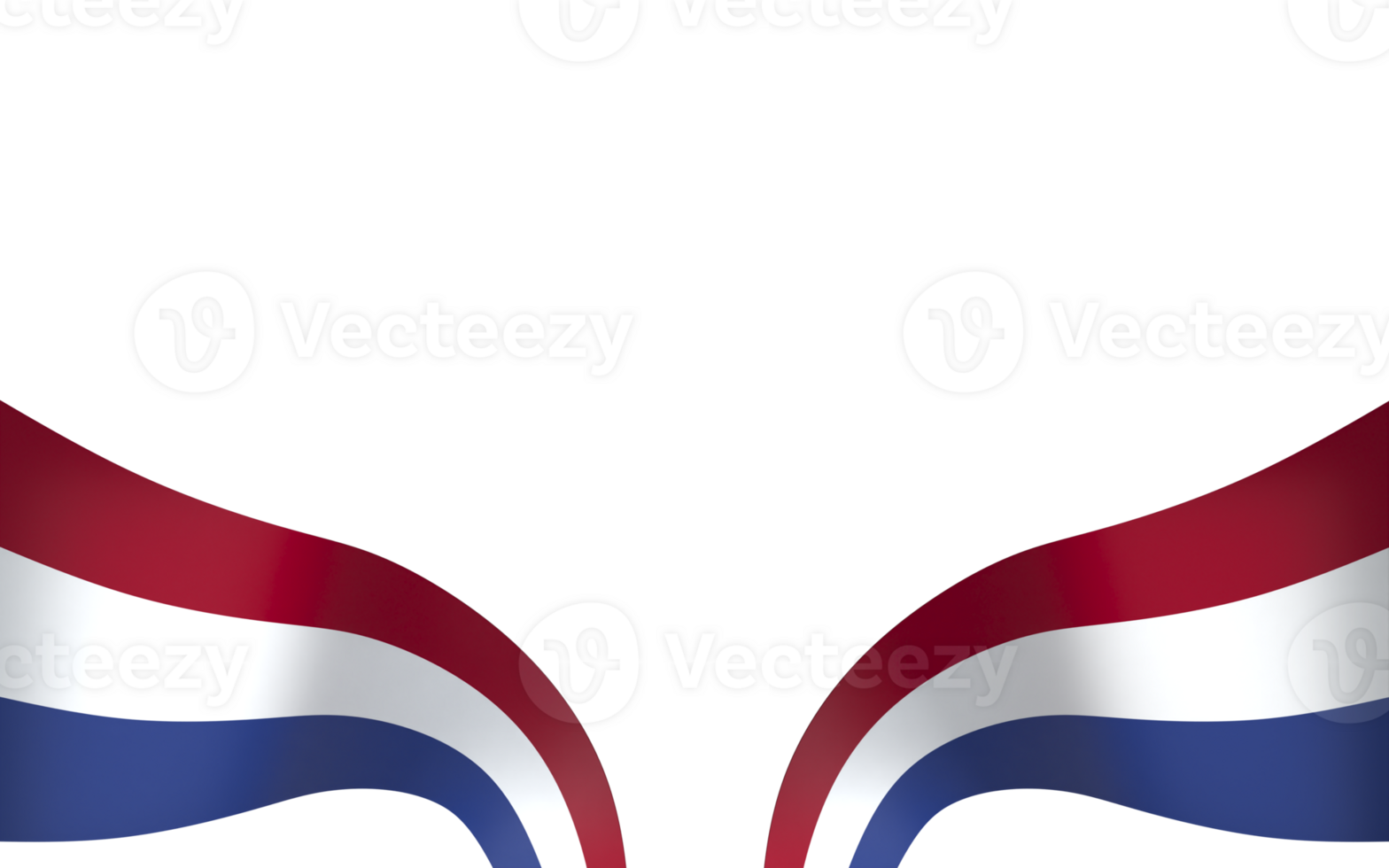 Netherlands flag element design national independence day banner ribbon png