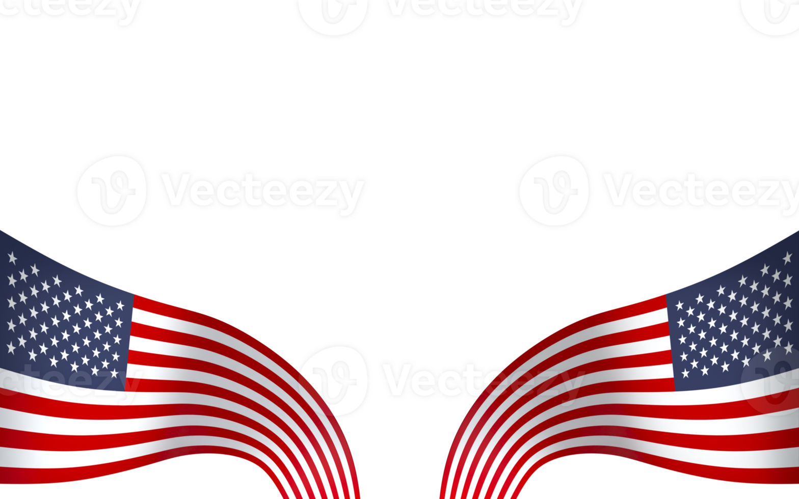 United States flag element design national independence day banner ribbon png