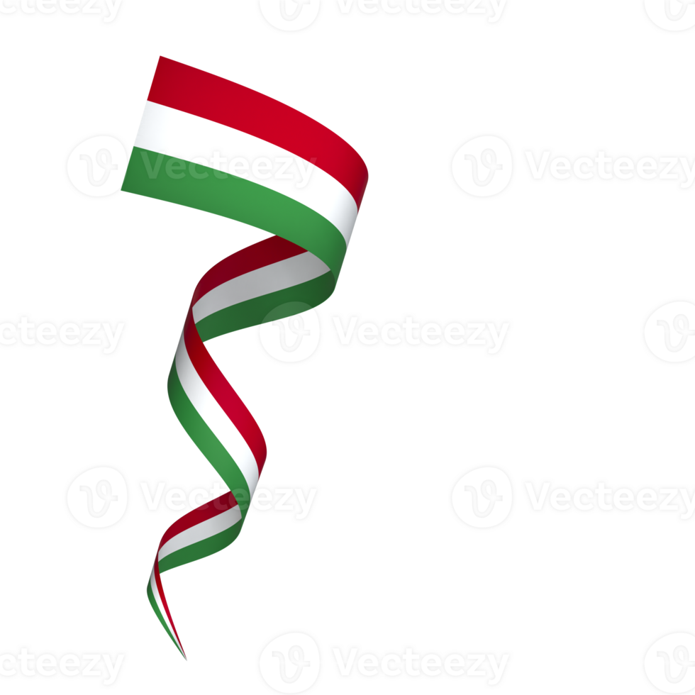 Hungary flag element design national independence day banner ribbon png