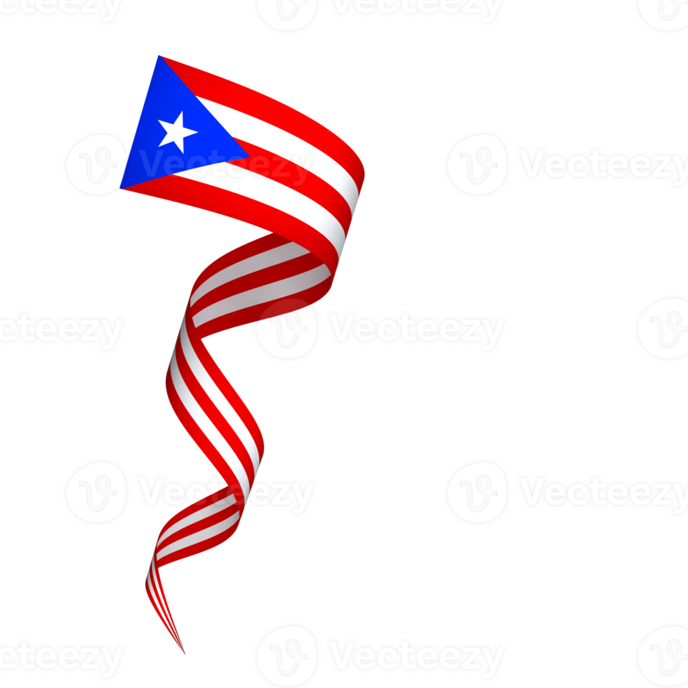 puerto rico Flagge Element Design National Unabhängigkeit Tag Banner Band png