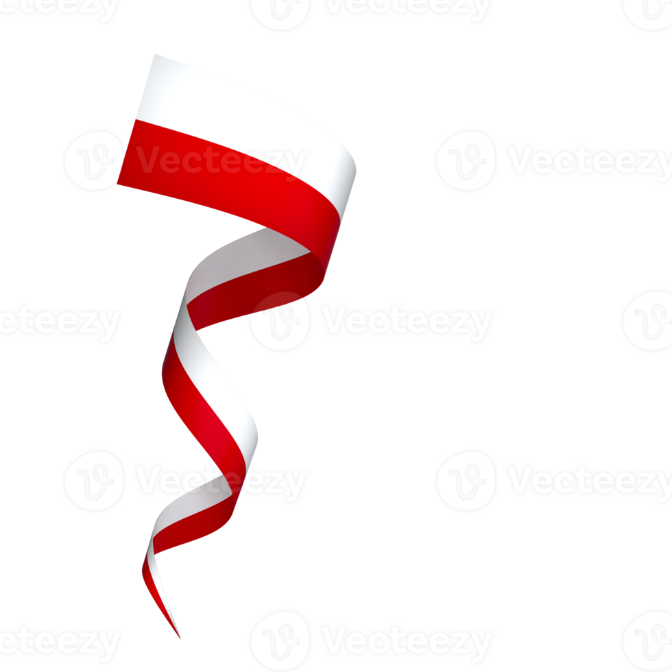 Poland flag element design national independence day banner ribbon png
