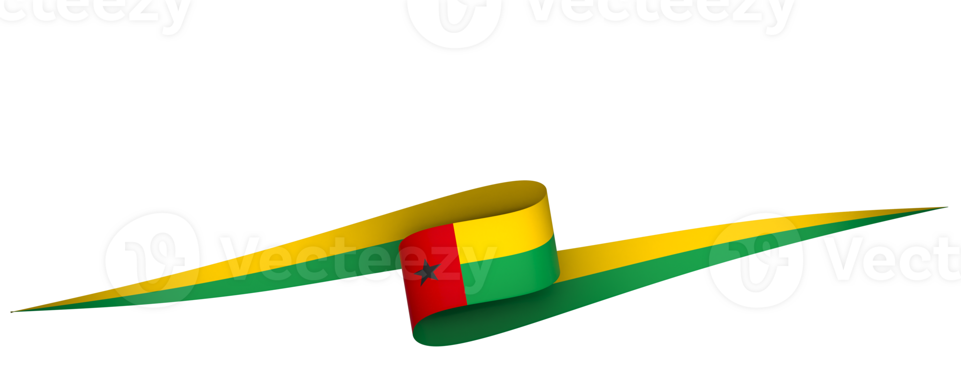 Guinea Bissau flag element design national independence day banner ribbon png