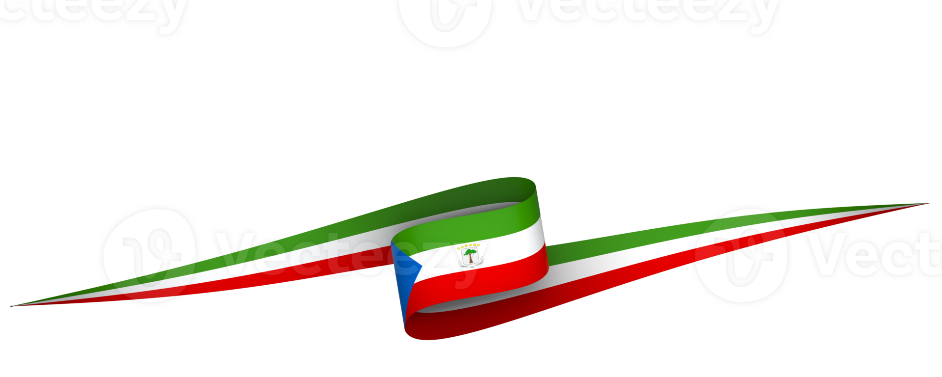 Equatorial Guinea flag element design national independence day banner ribbon png