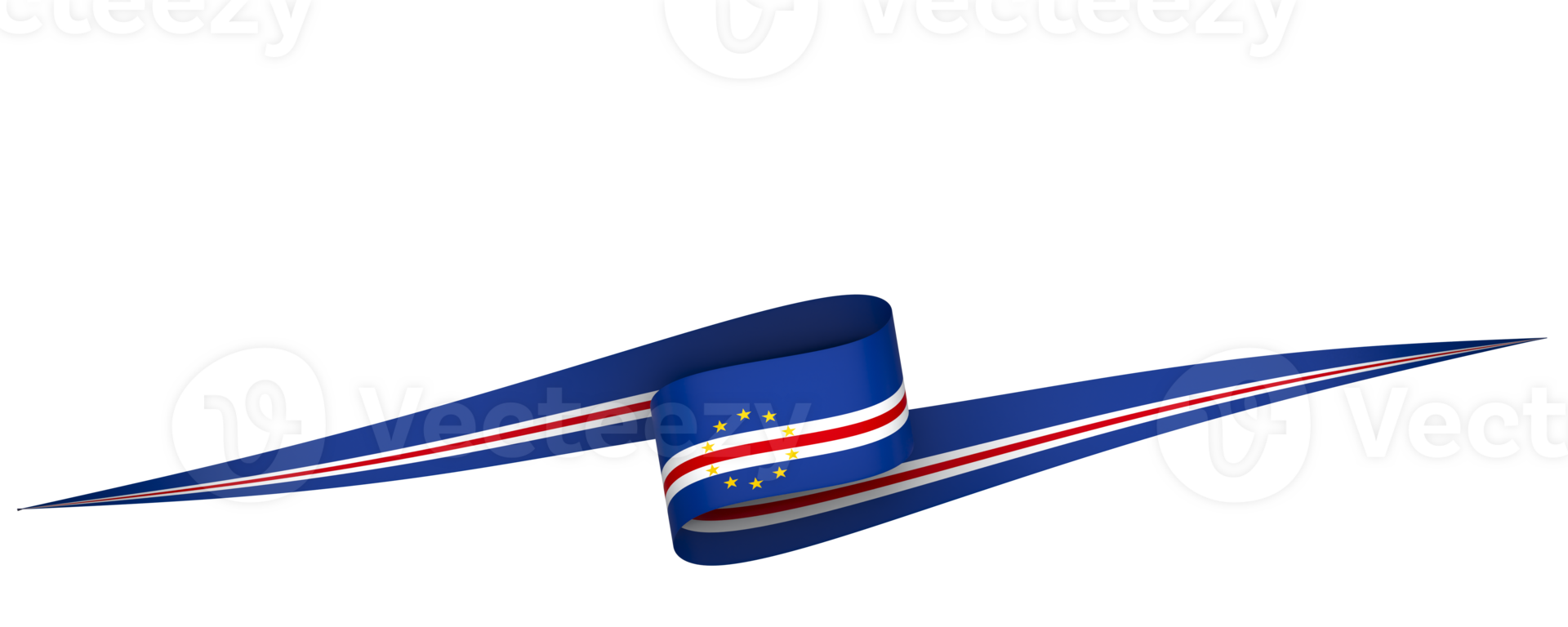 cabo verde Flagge Element Design National Unabhängigkeit Tag Banner Band png