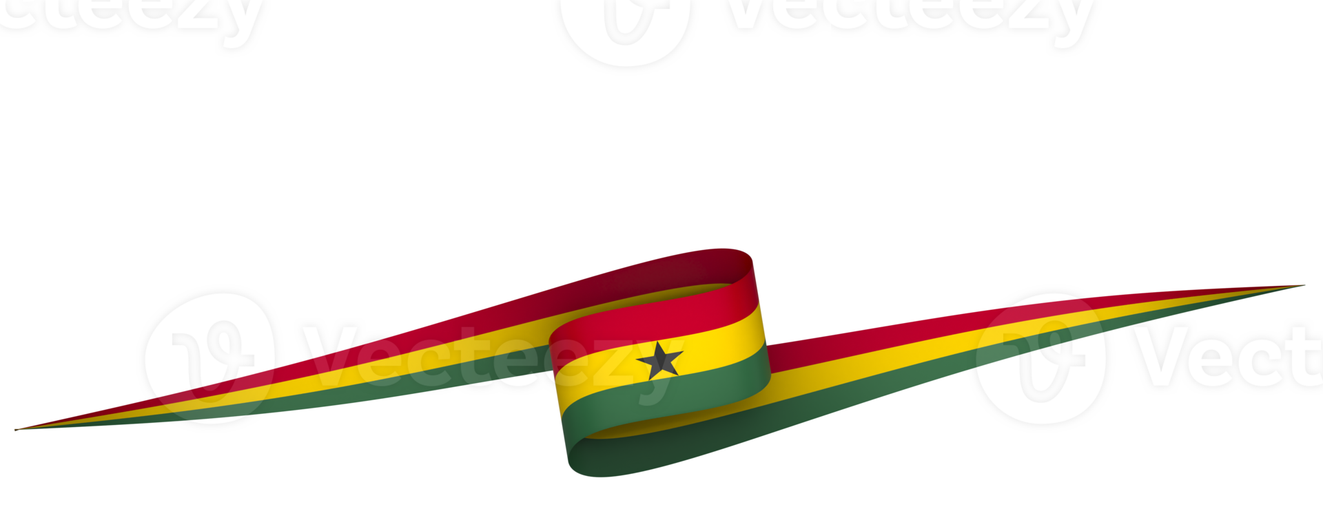 Ghana drapeau élément conception nationale indépendance journée bannière ruban png