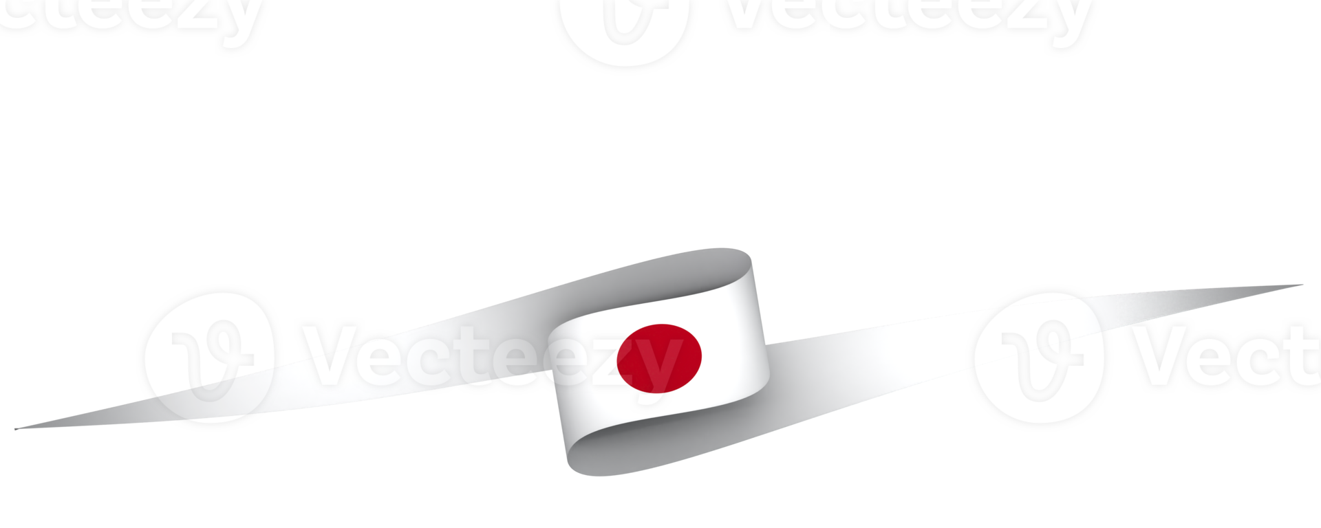Japan flag element design national independence day banner ribbon png