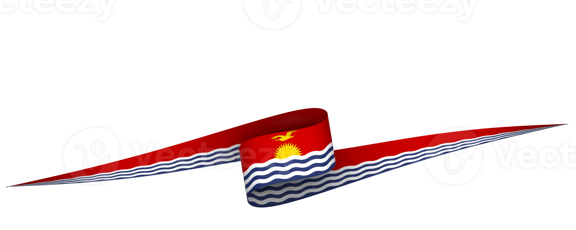 Kiribati flag element design national independence day banner ribbon png