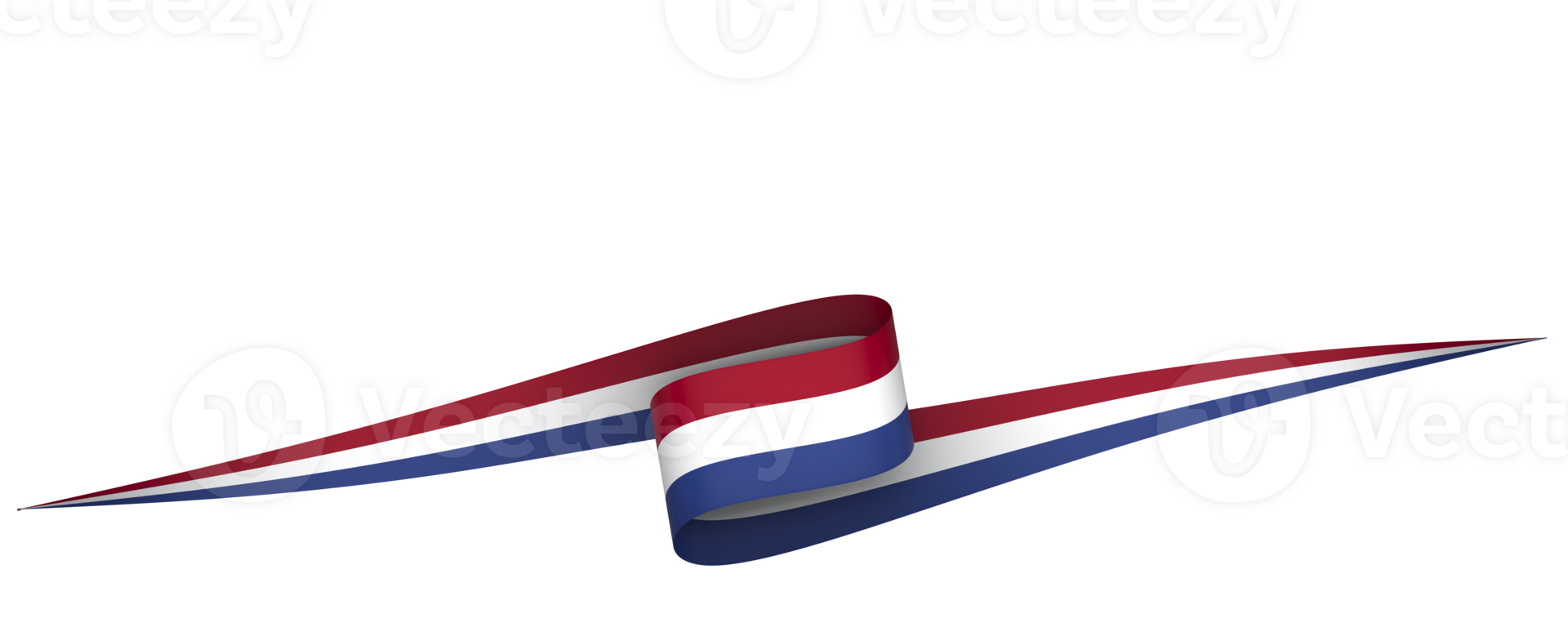 Netherlands flag element design national independence day banner ribbon png