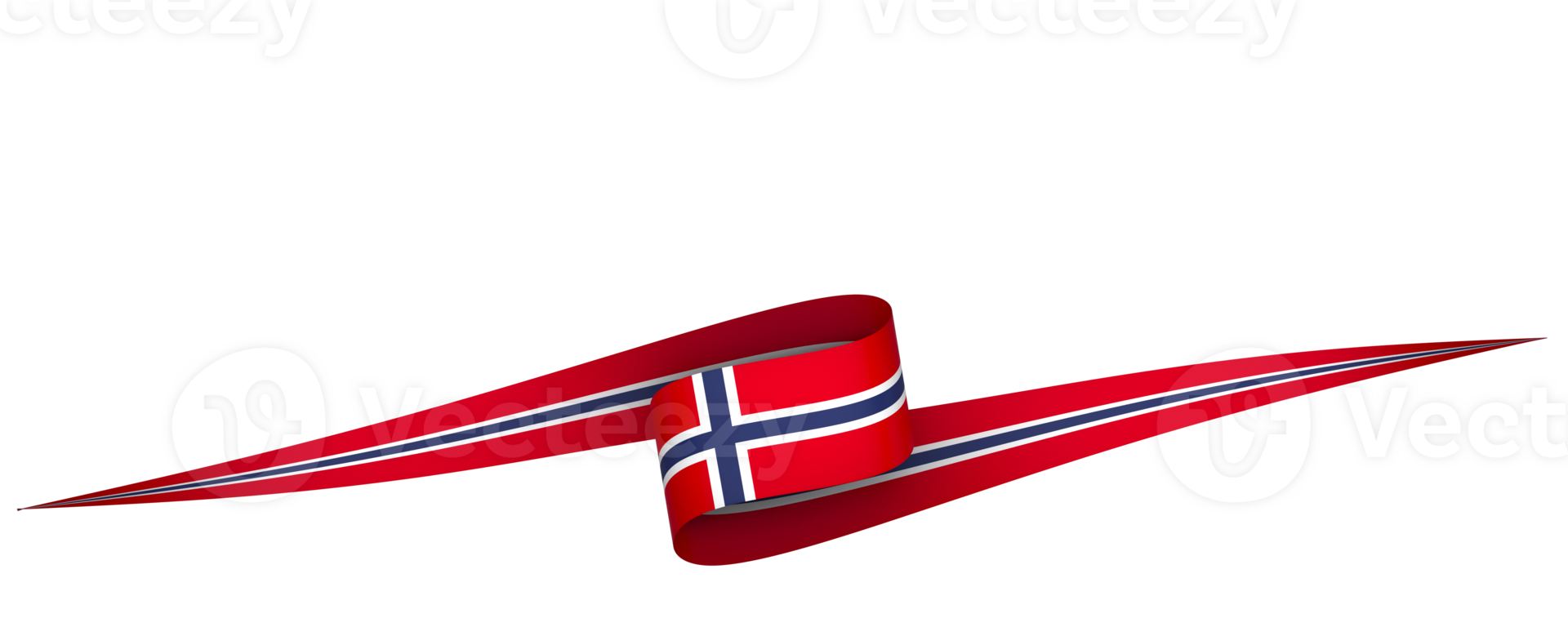 Norway flag element design national independence day banner ribbon png