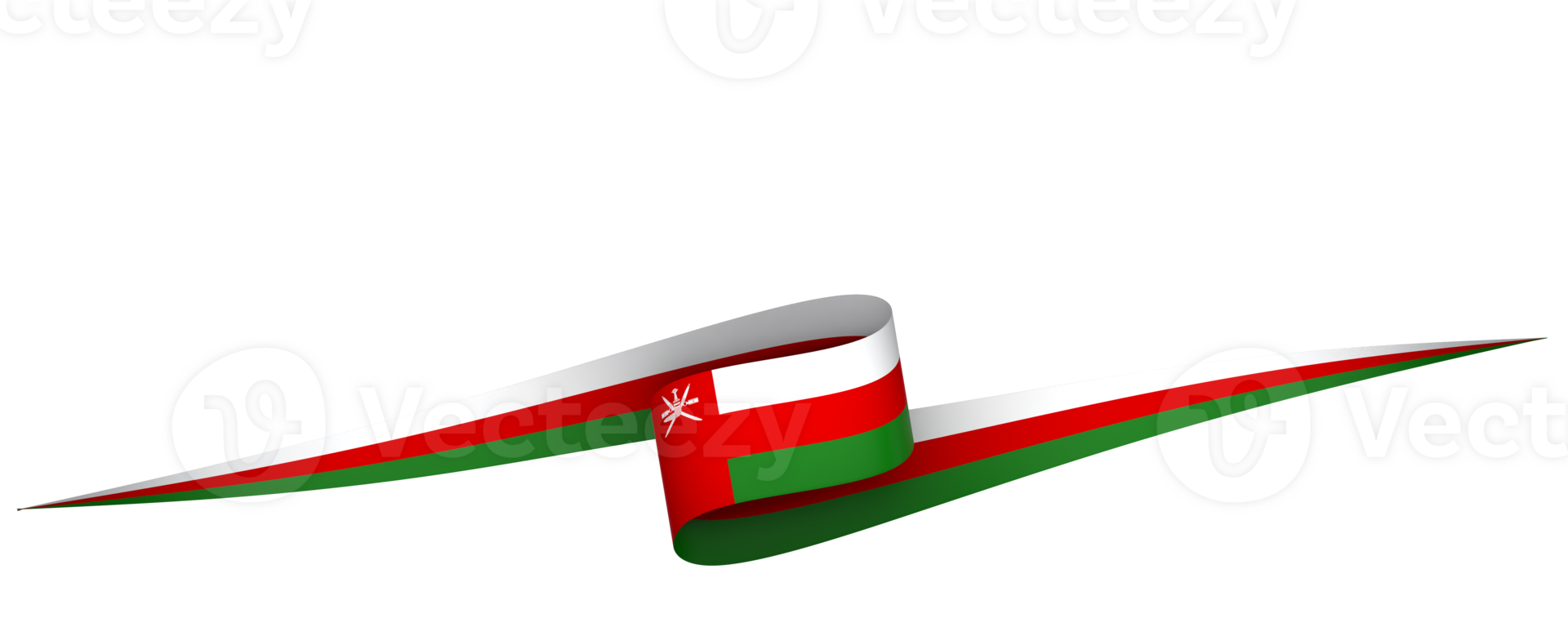 Oman flag element design national independence day banner ribbon png