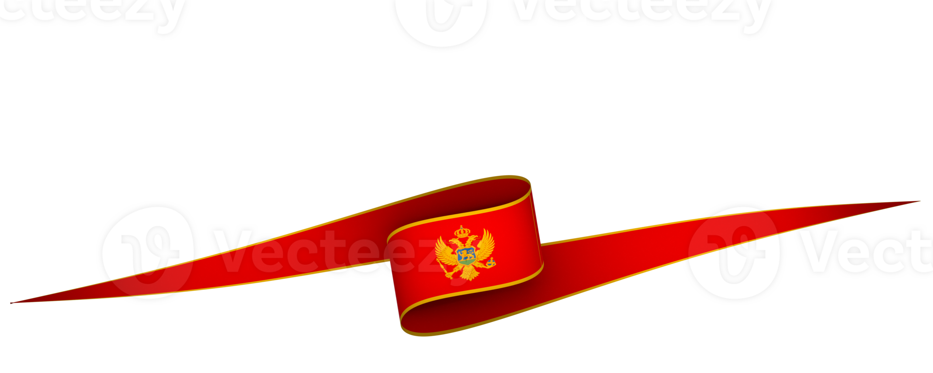 Montenegro flag element design national independence day banner ribbon png