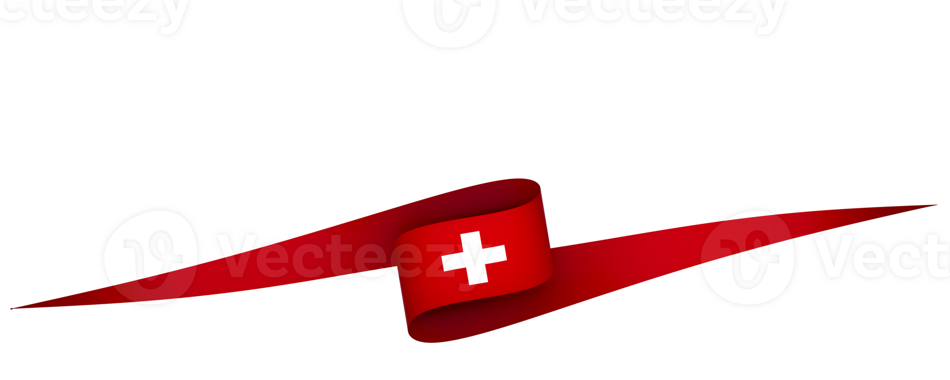 Switzerland flag element design national independence day banner ribbon png