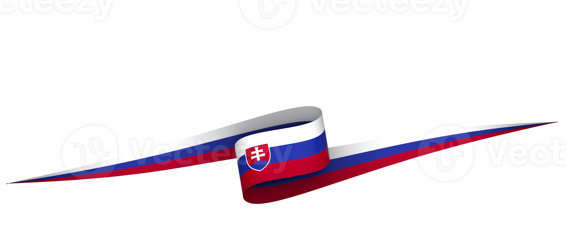 Slovakia flag element design national independence day banner ribbon png
