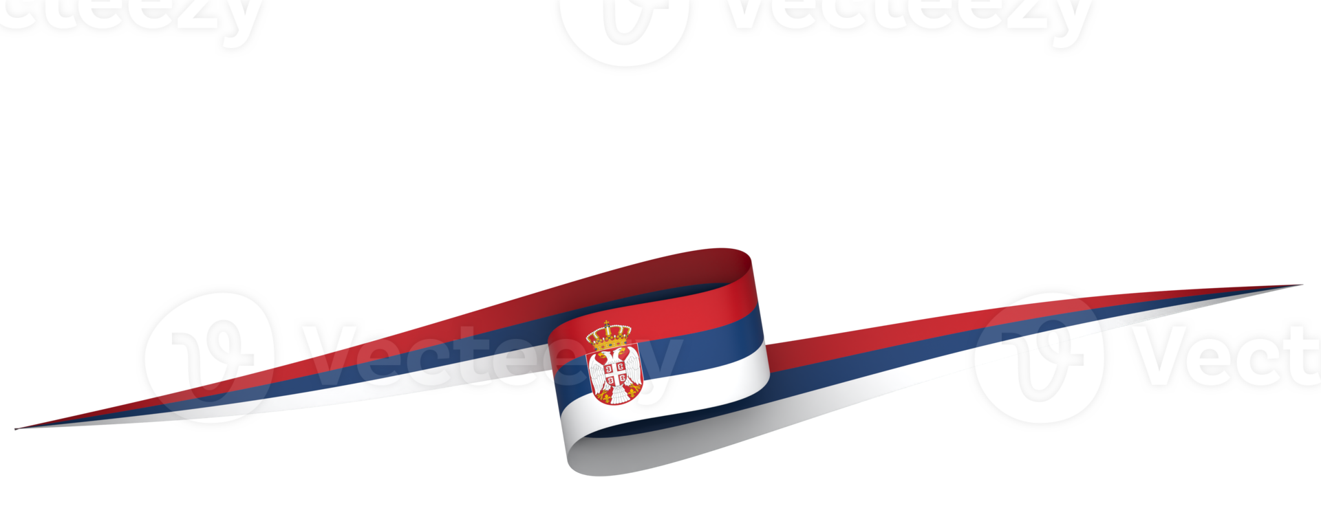 Serbia flag element design national independence day banner ribbon png