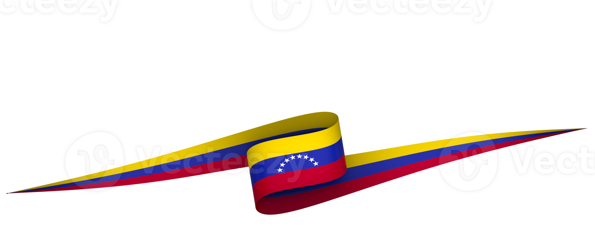 Venezuela flag element design national independence day banner ribbon png