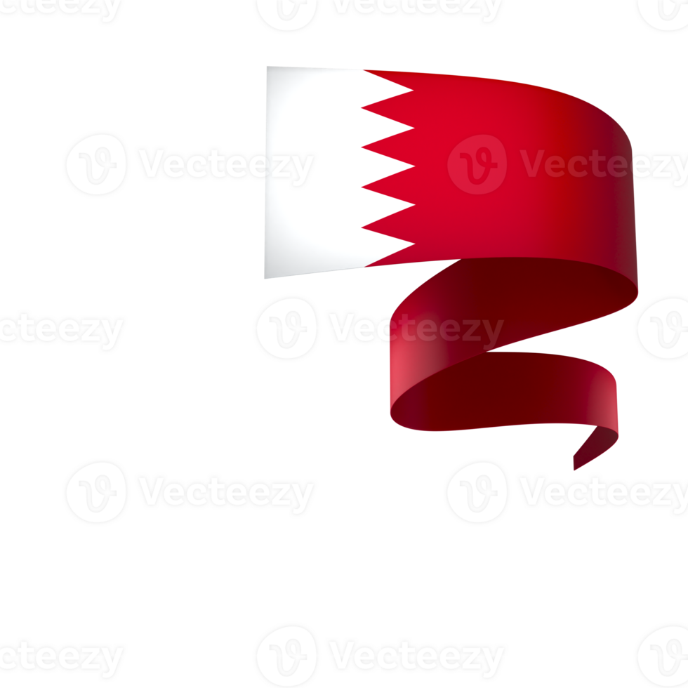 Bahrain flag element design national independence day banner ribbon png