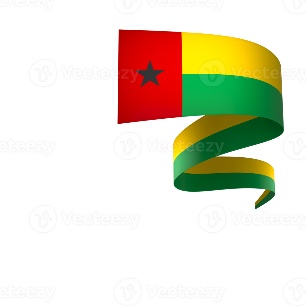 Guinea Bissau flag element design national independence day banner ribbon png