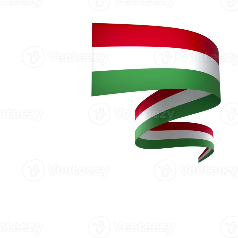 Hungary flag element design national independence day banner ribbon png