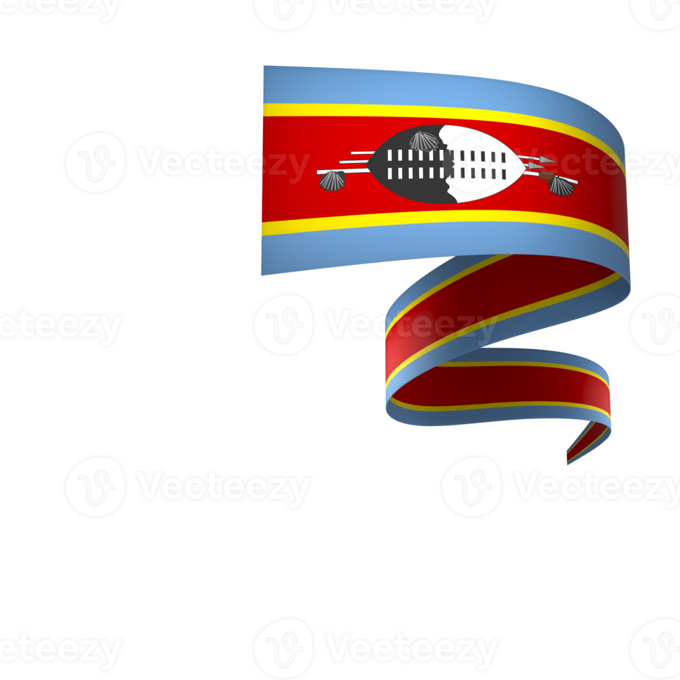 Eswatini flag element design national independence day banner ribbon png