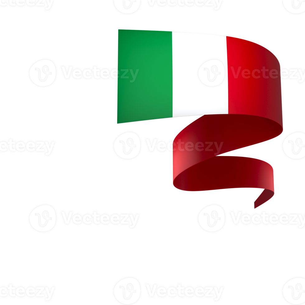 Italia bandiera elemento design nazionale indipendenza giorno bandiera nastro png