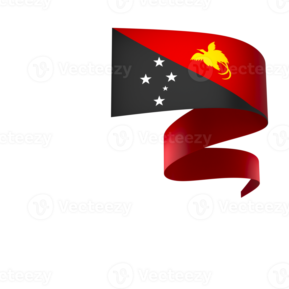 papouasie Nouveau Guinée drapeau élément conception nationale indépendance journée bannière ruban png