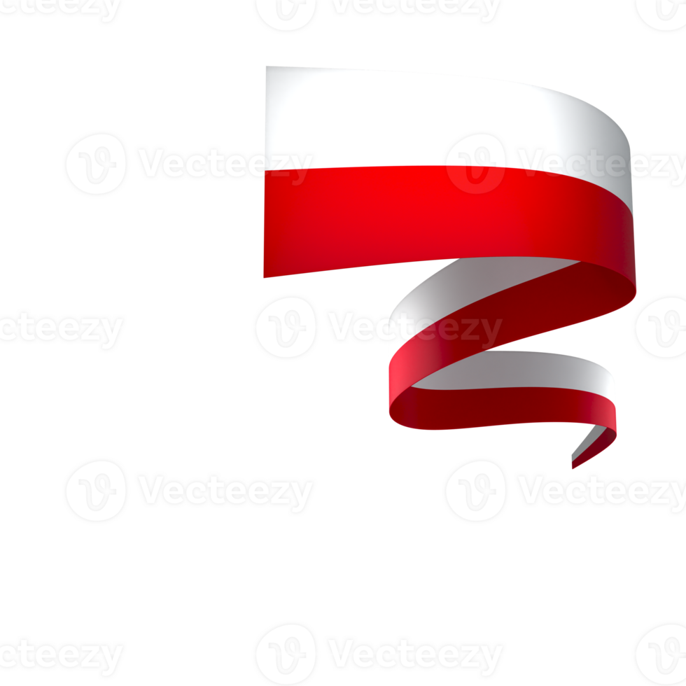 Poland flag element design national independence day banner ribbon png