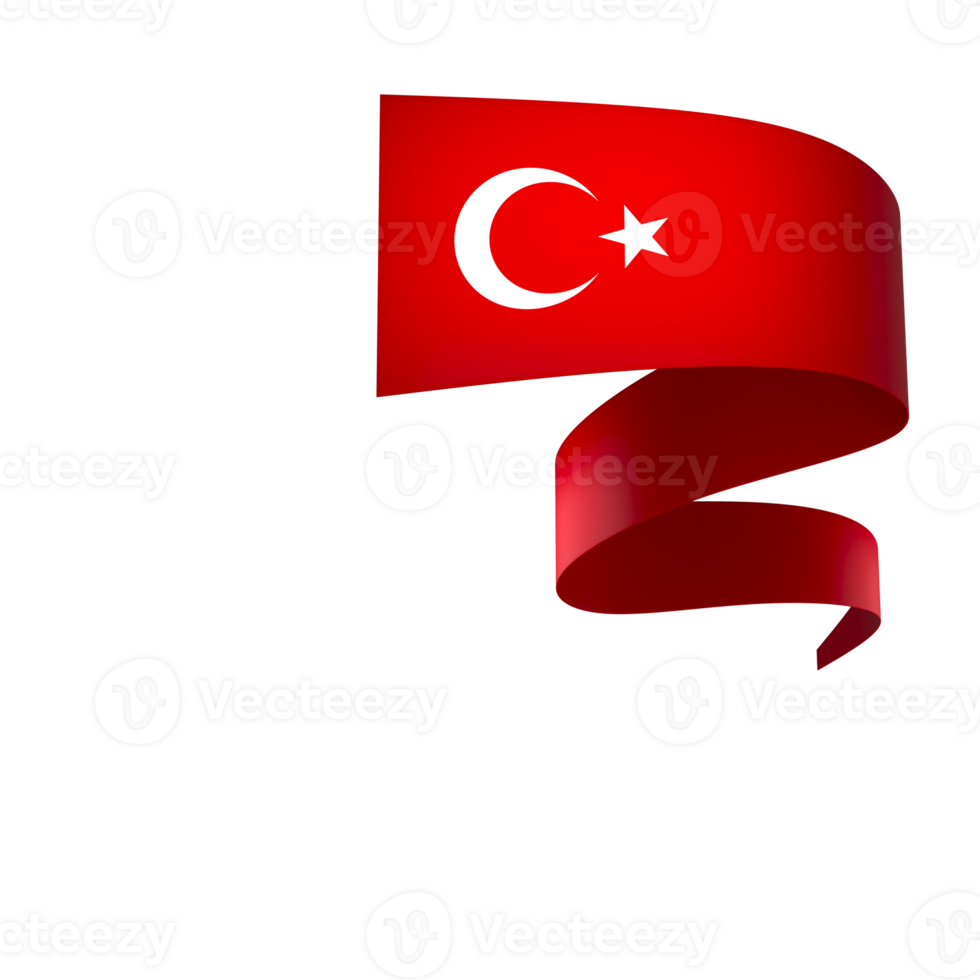 Turquía bandera elemento diseño nacional independencia día bandera cinta png
