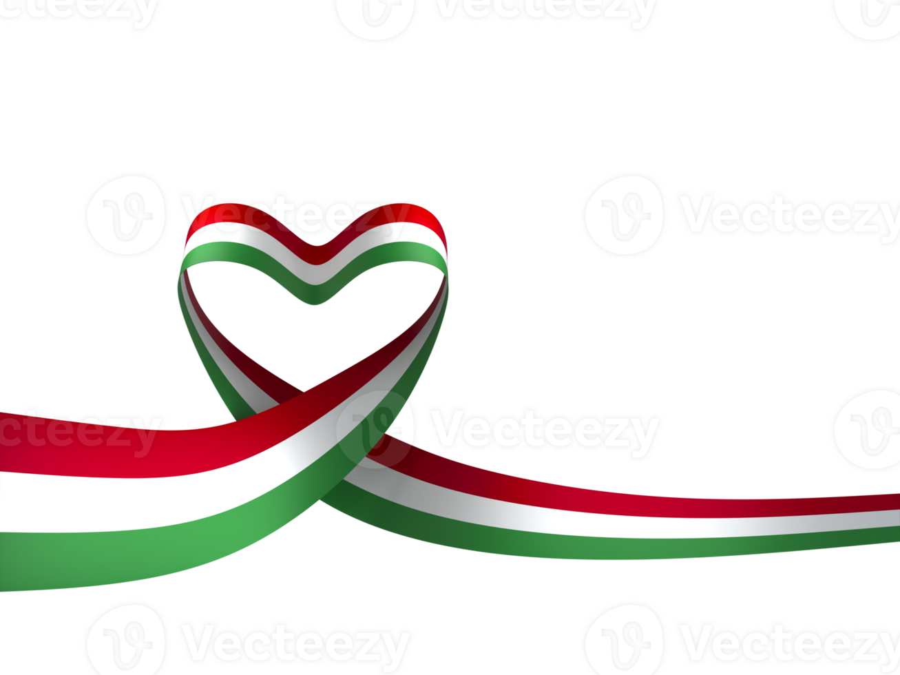 Hungary flag element design national independence day banner ribbon png