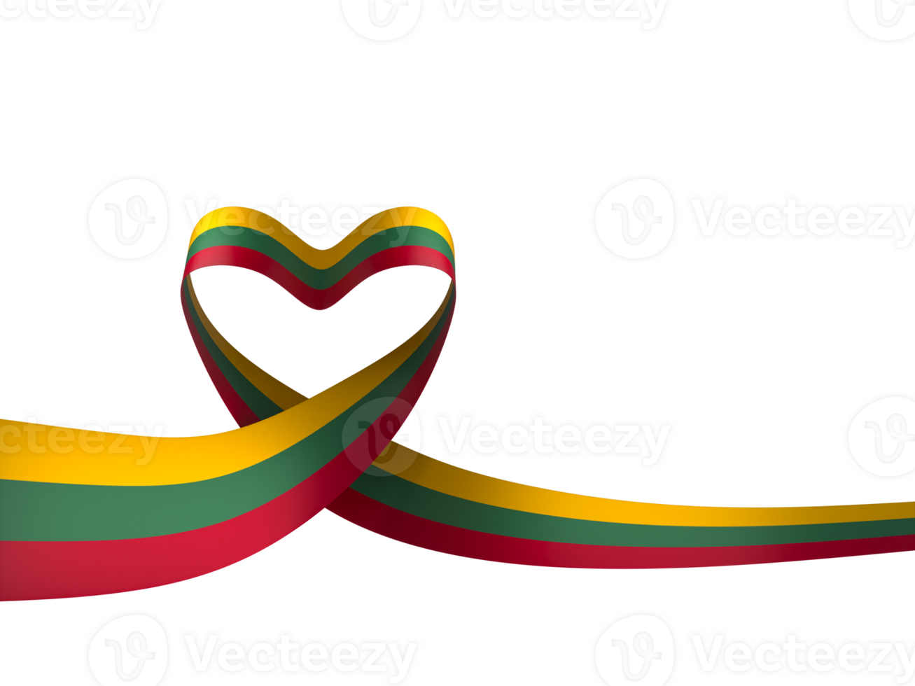 Lithuania flag element design national independence day banner ribbon png