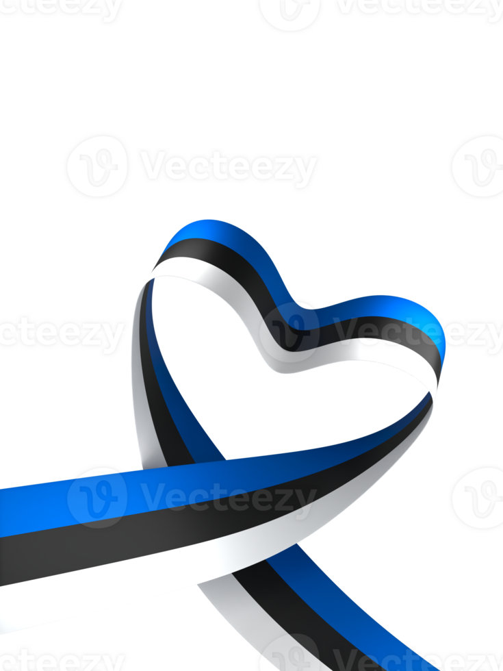 Estonia flag element design national independence day banner ribbon png