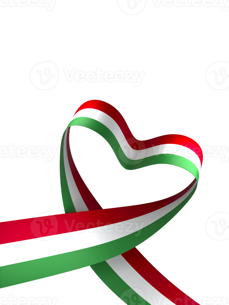 Hungary flag element design national independence day banner ribbon png