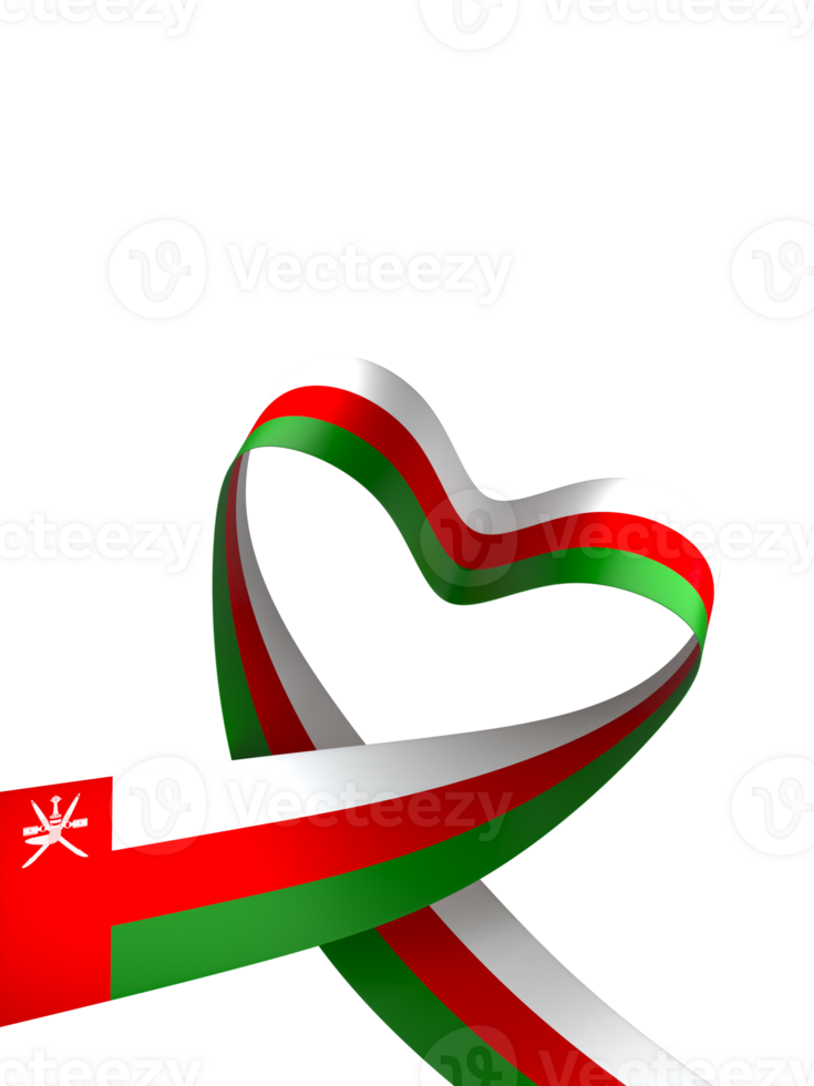 Oman flag element design national independence day banner ribbon png
