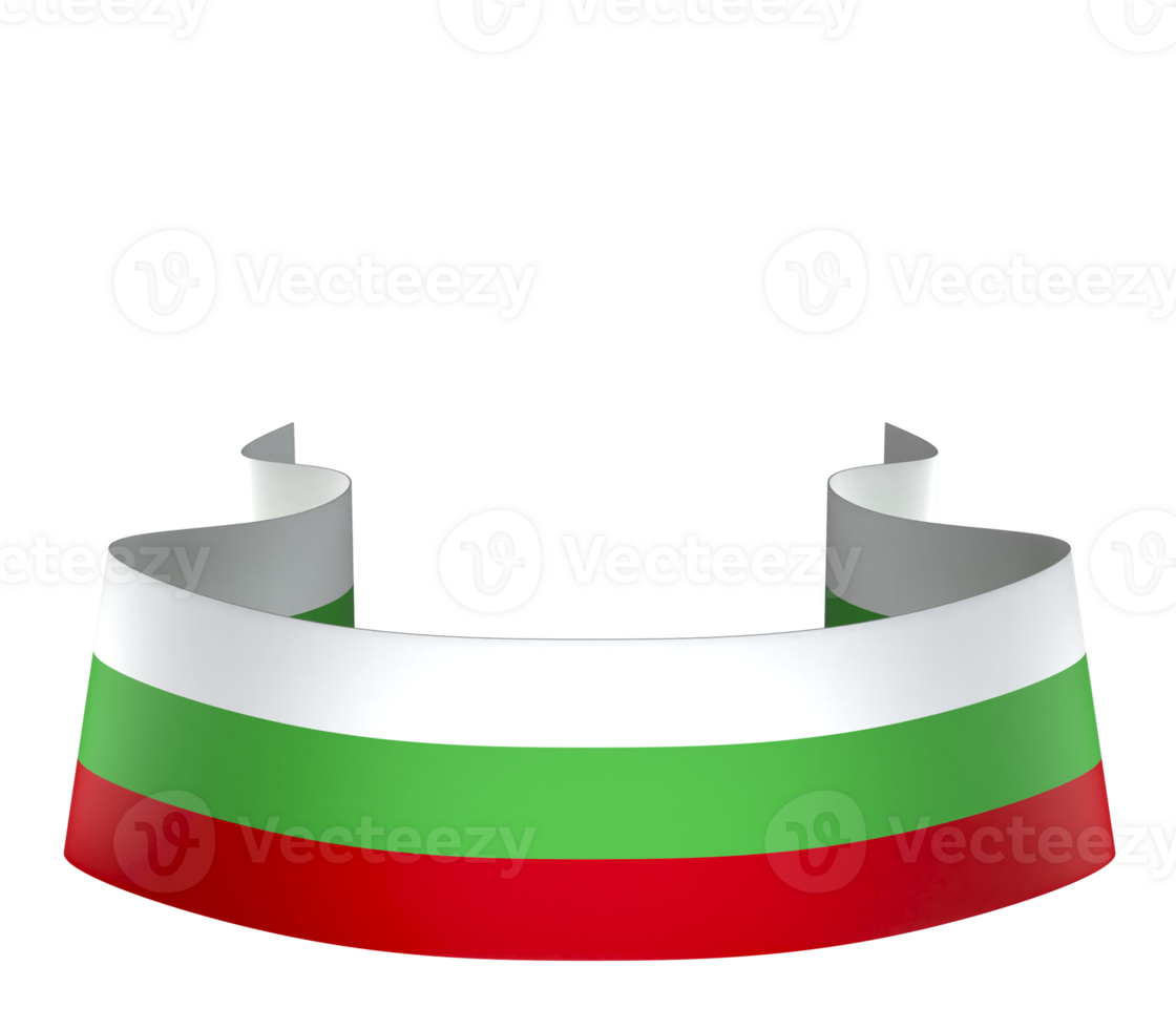 Bulgaria flag element design national independence day banner ribbon png