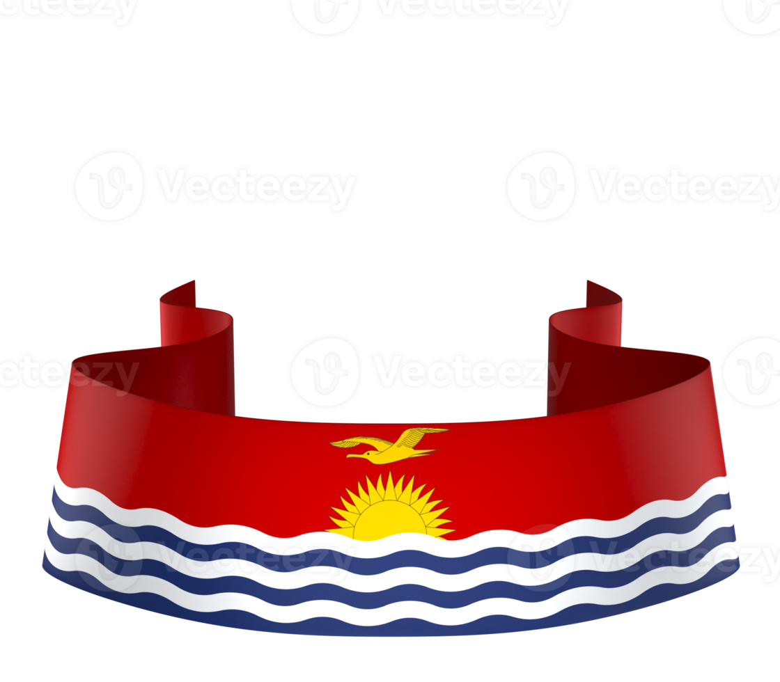 kiribati Flagge Element Design National Unabhängigkeit Tag Banner Band png