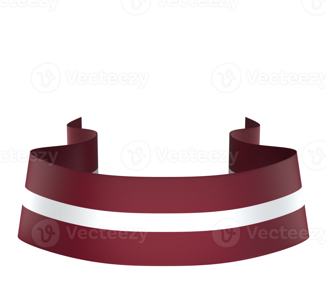Latvia flag element design national independence day banner ribbon png