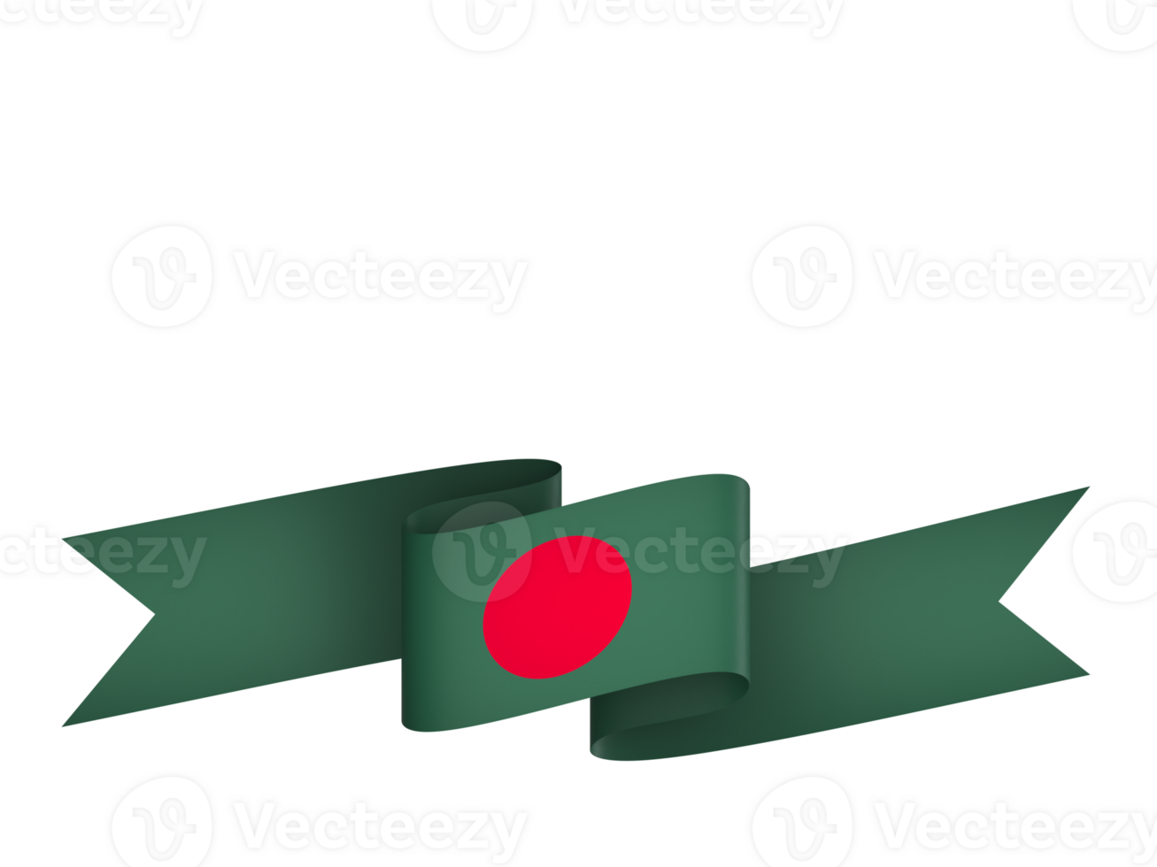 Bangladesh flag element design national independence day banner ribbon png