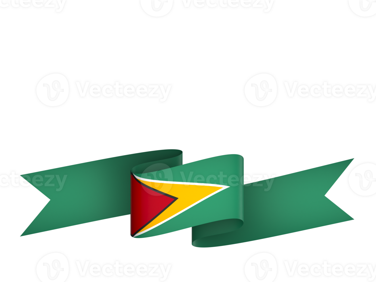 Guyana flag element design national independence day banner ribbon png
