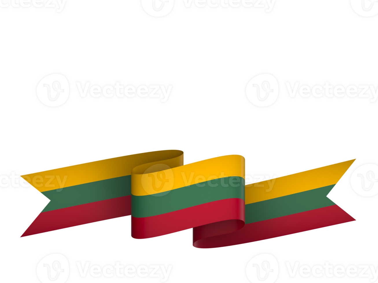 Lithuania flag element design national independence day banner ribbon png