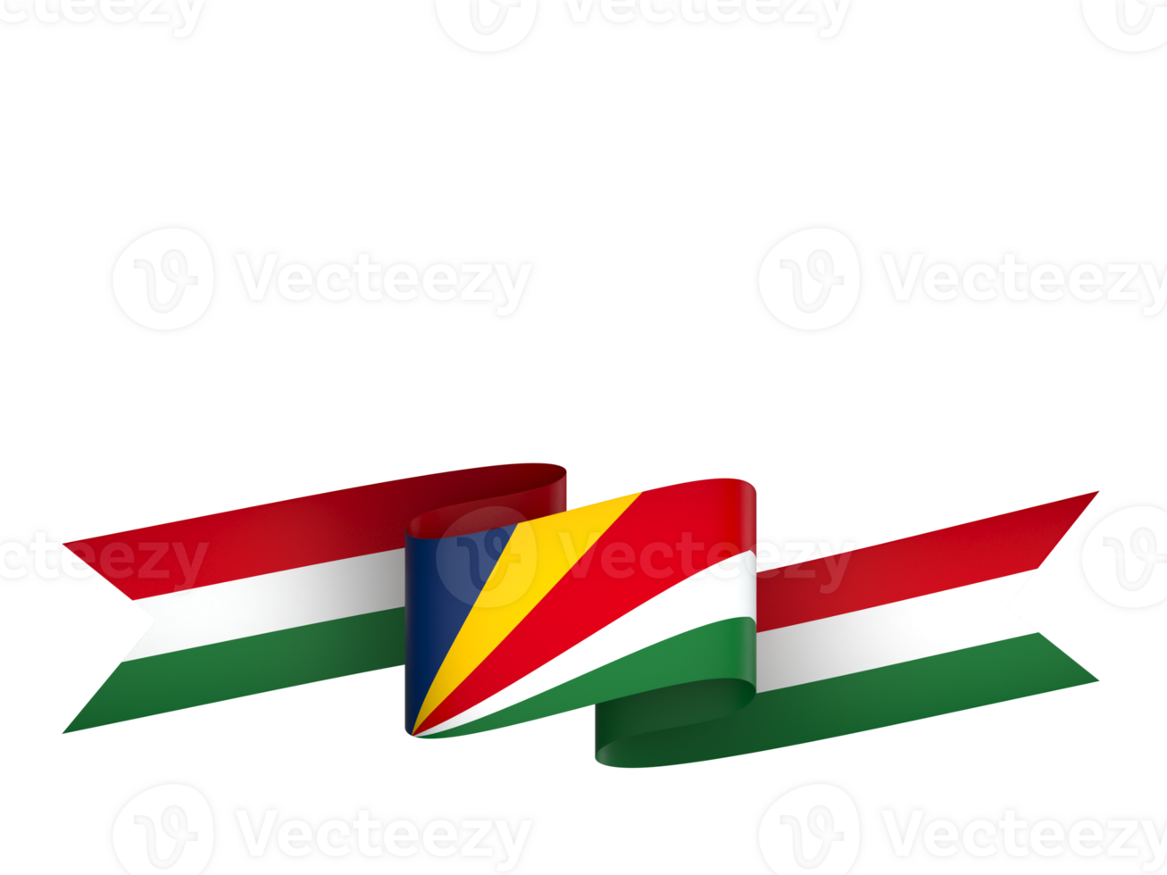 Seychelles flag element design national independence day banner ribbon png